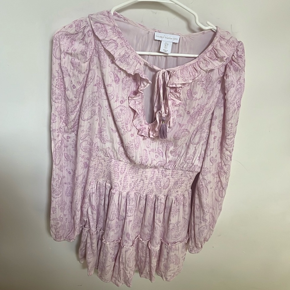 House of Harlow 1960 paisley print lined dress